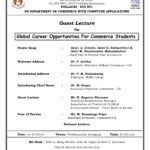 Guest Lecture on Global Career Opportunities For Commerce Students 2019