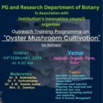 Outreach Training Programme on Oyster Mushroom Cultivation