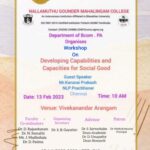 workshop on Developing Capabilities and Capacities for Social Good