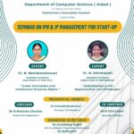 Department of Computer Science(Aided) – Seminar on IPR & IP Management for Start-Up