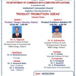 PG Department of Commerce with Computer Applications- Seminar on “Product Promotion Ideas”