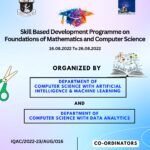 A Skill Based Development Programme on Foundations of Mathematics and Computer Science