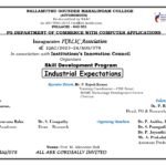 PG Department of Commerce with Computer Applications-Skill Development Program on “Industrial Expectations”