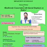 National Webinar on “Biodiversity Conservation  With Special Emphasis on Snakes”