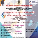 WORKSHOP ON REAL LIFE IMPLEMENTATION USING IOT