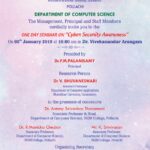 Department of Computer Science (Aided) – Seminar on ” Cyber Security Awareness “