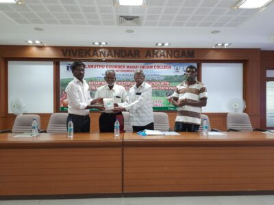 National Seminar on Documenting Cultural Practices of Indigenous Tribes of Anaimalai Hills